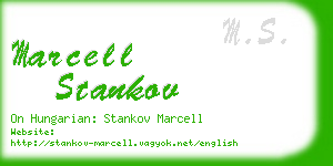 marcell stankov business card